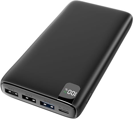 CONXWAN Portable Charger 26800mAh Power Bank 22.5W Fast Charging, 4 USB Outputs PD External Backup Charger Cell Phone USB C Battery Pack Compatible with iPhone Tablets Galaxy Android